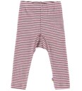 Joha Leggings Ull/Silke Rib Lyng/Stripete Joha 160 Leggings Ull Hvit Lilla