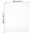vidaXL Jerseylaken hvit 160x200 cm bomull