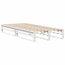  Sengeramme uten madrass hvit 90x190 cm heltre furu 8721102853364