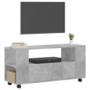 vidaXL TV-benk betonggrå 102x34,5x43 cm konstruert tre