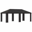  Hage Gazebo 6 x 3 m Antrasitt Polyester og stål 190
