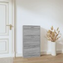 vidaXL Skoskap gr? sonoma 59x17x108 cm konstruert tre