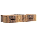 vidaXL Vegghengt Sidebord Gammelt tre 87,5 x 34,5 x 17 cm