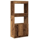 Highboard gammelt tre 63x33x140 cm konstruert tre