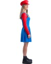 Mario Inspirert Kostyme til Dame - X-Large