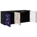 vidaXL Vegghengt TV skap MAINZ 102 x 33 x 40 cm Svart eik