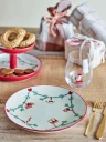 Bloomingville Yule tallerken Ø25,5 cm Hvit
