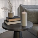 PILLAR LED-stearinlys, lysegrå, høyde 20 cm, voks – Uyuni Lighting - Stue - Annet - Med en lyskilde