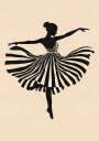 Posterbox Dancing Silhouette Plakat Plakat / 40x50cm