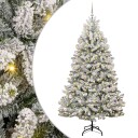  Kunstig juletre Grønn og hvit 240 cm PVC og metall