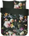 Essenza Sengetøy -200x200 cm - Fleur Grønn - Grønn - 2 i 1 design - 100% bomullsateng - Essenza
