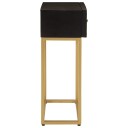  Konsollbord svart 90x30x76 cm heltre mango og jern 8721012215801