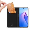 Dux Ducis Dux Ducis Skin Pro-Deksel Til Oppo Reno 8 Pro-Deksel Med Klaff Kort Lommebokstativ Sort