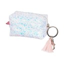 Souza! Glitter Lommebokveske Til Barn Med Nøkkelring Lyna, Hvit