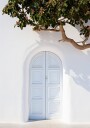 Blue Door Mediterranean Architecture Plakat Plakat / 40x50cm