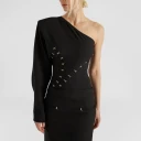 Genny Dame Topper Svart S,