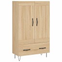  Highboard sonoma eik 69,5x31x115 cm konstruert tre
