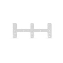 Light Solutions - Usynlig Veggbrakett for 3x Philips Hue Bridge 2.1 - Hvit