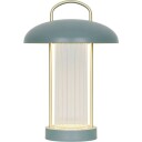 Mirano portabel bordlampe - oppladbar - Støvete grønn