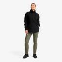 Revolutionrace Dame Overdeler Fleece & midlayers Bigfoot Half zip Pile Fleece Dame Black 3XL
