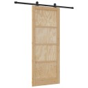 vidaXL Skyvedør med hardware sett 86x211 cm Massivt furutre