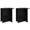  Kaffebord 2 pcs Svart eik 40 x 30 x 49 cm Konstruert tre