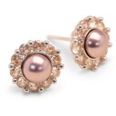 Lily and Rose Miss Sofia earrings - Pink topaz pearl