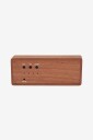 Karlsson Vekkerklokke Solid Wood Engraved Brun