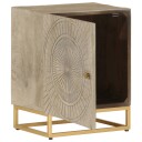  Nattbord 40x30x50 cm heltre mango og jern