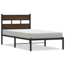  Sengeramme uten madrass med hodegavl brun eik 90x190 cm 8721158377326