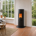 Contura 590 Style Svart Vedovn Med Støpejernsdør