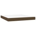 vidaXL Pocket Spring Sengemadrass Medium Mørk Brun 180x200x20 cm Stoff