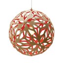 David Trubridge Floral Ø80 Rød Taklampe