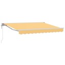 vidaXL Elektrisk Utrekkbar Markise sand 4 × 3 m Polyester og aluminium