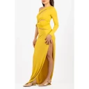 Elisabetta Franchi Dame Kjoler Gul XS,