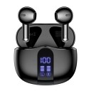Tech Protect UltraBoost TWS Core G2 trådløse øretelefoner med LED skjerm   svart