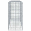  Gabionkurv med deksel 350x100x200 cm galvanisert jern