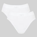 Sloggi Truser 2P Doublå Comfort Tai Multi Hvit bomull 36 Dame