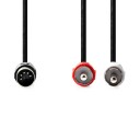 Lydkabel, DIN til 2x RCA - 1 m