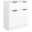 vidaXL Skjenk hvit 60x30x70 cm konstruert tre