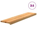  4 Stk Lysebrun 110x25x2cm Heltre Eik