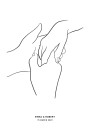 Together Personalized Line Art Plakat Plakat / 70x100cm
