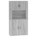 vidaXL Highboard grå sonoma konstruert tre