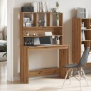  Skrivebord med hyller artisan eik 102x45x148 cm konstruert tre