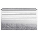 vidaXL Hevet Hagebed Sølv 100 x 40 x 55 cm galvanisert
