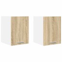  Hengende skap Riga 2 pcs Sonoma eik og hvit 30 x 31 x 40 cm