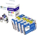G&G Epson 34XL BK/C/M/Y blekkpatroner 4 pk
