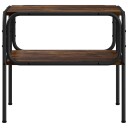 vidaXL Sidetabell Røkt Eik 100 x 50 x 46 cm Konstruert tre