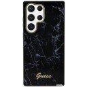 Guess S23 Ultra Hardcase Marmor Svart Mobildeksel