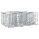  Gabion hevet seng sølv 150 x 100 x 60 cm Galvanisert Stål